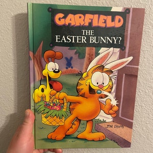 Garfield The Easter Bunny Hardcover Book Vintage 80s