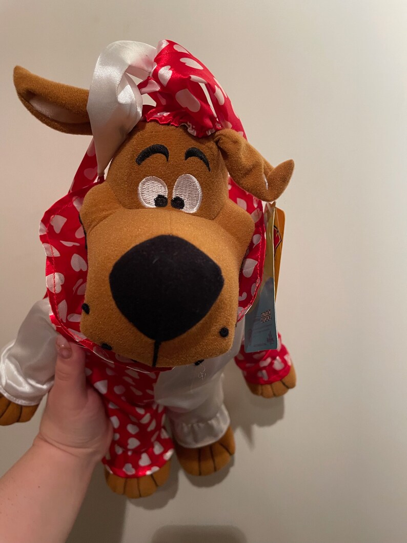 Cartoon Network Scoobydoo Heart Clown Plush Toy Factory Etsy