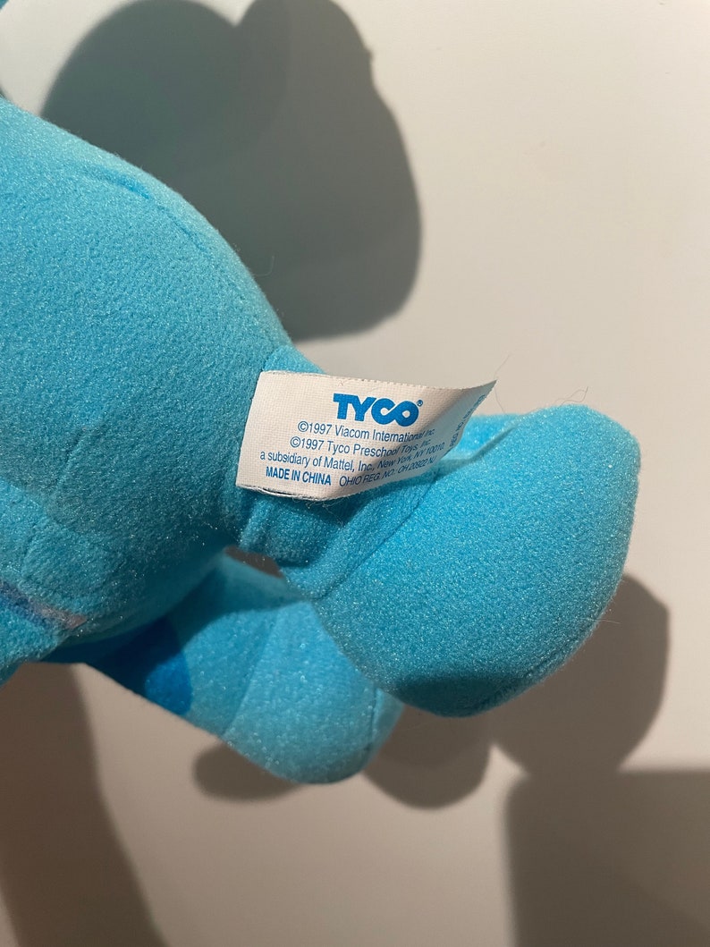 1997 Blue's Clues Tyco Sing Along Blue Working Plush - Etsy