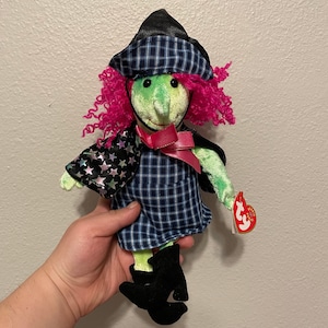 Vintage Ty Beanie Baby Scary the Witch Halloween Plush