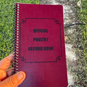Official Poultry Record Book - Etsy
