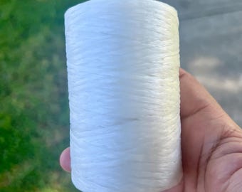 White Waxed Gamefowl String:  300 yards