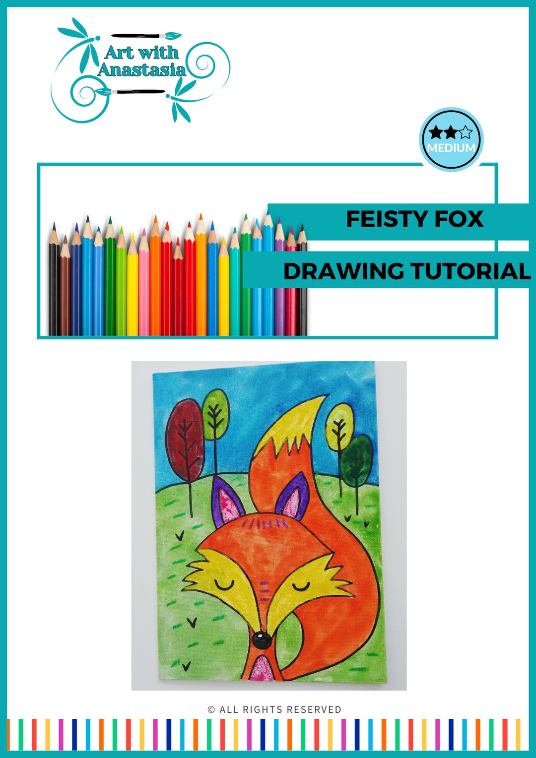 Childrens Drawing Tutorial Step by Step Art Tutorial for Kids Etsy