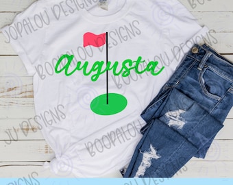 Augusta Golf PNG, Masters Tournament, Design a sublimazione (download digitale)