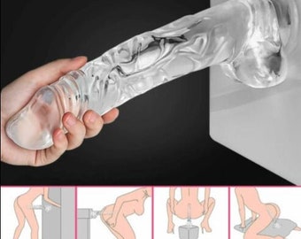 Realistic Dildo 8-Inch-Waterproof Suction-Cup Dildo