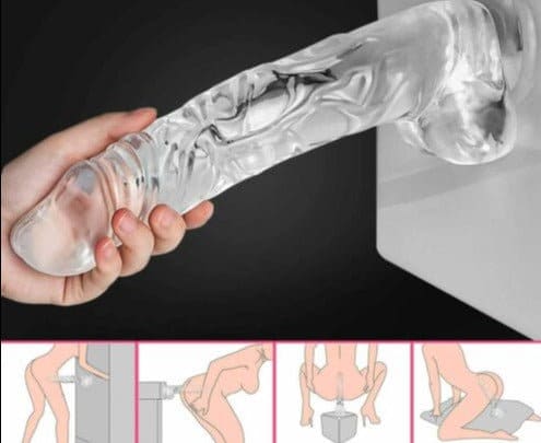 Realistic Dildo 8-Inch-Waterproof Suction-Cup Dildo