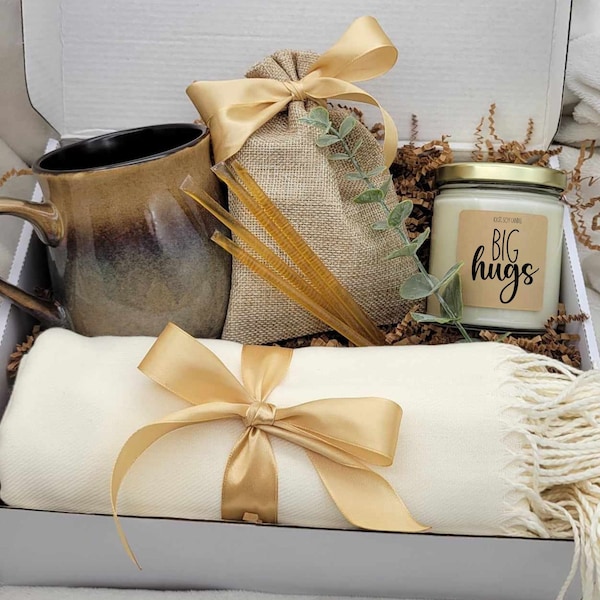 Care Package Gift Box, Custom Gift Box, Employee Gift Box, Hygge Gift Box, Bridesmaid Gift Box, Tea Gift Box, Best Friend Gift Box