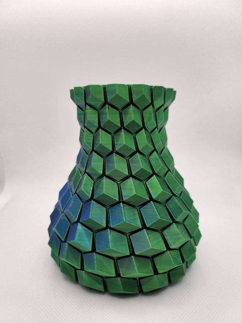 Modern Vase 3D Vase 3D Print Flowers Etsy