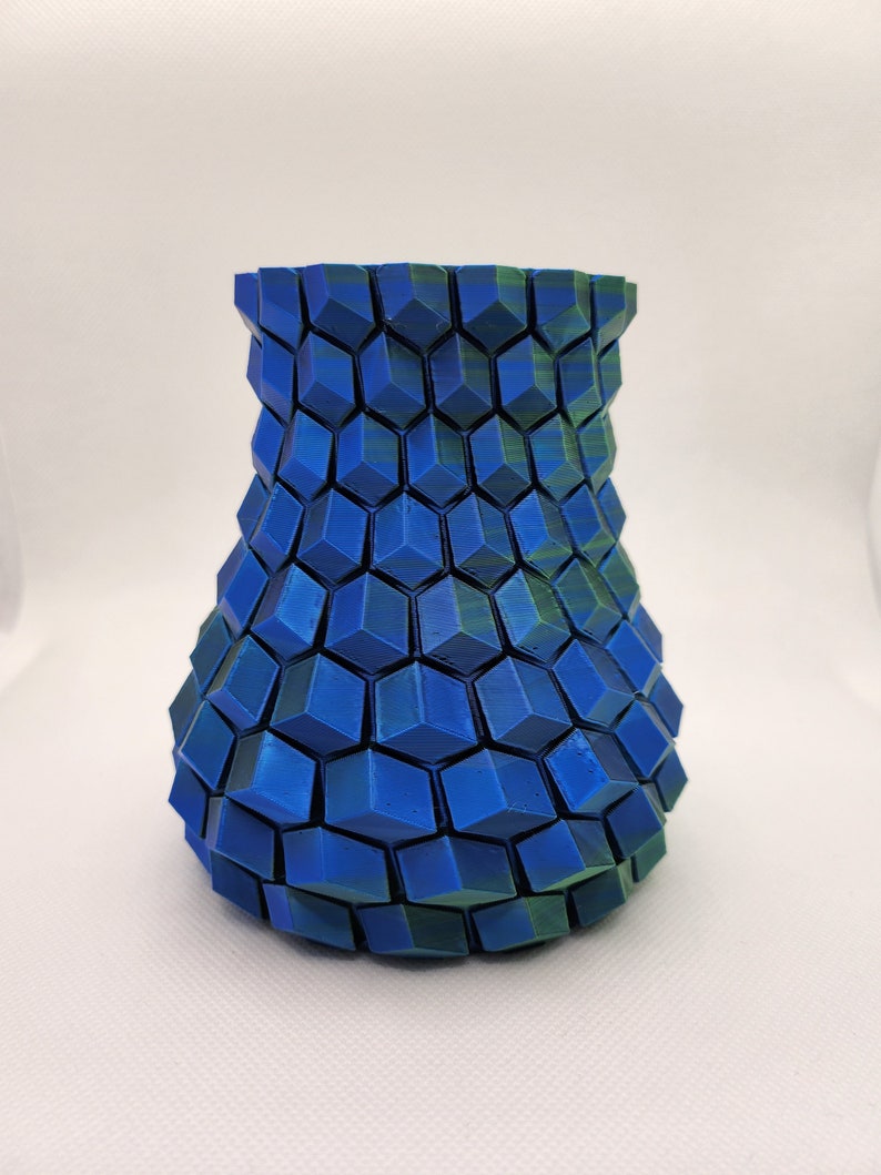 Modern Vase 3D Vase 3D Print Flowers Etsy