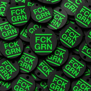 Chip „FCK GRN" | Einkaufswagenchip | Einkaufswagenlöser |