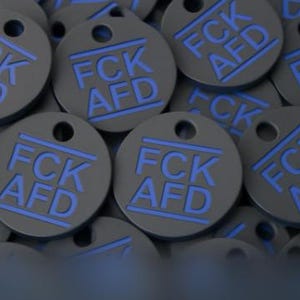 Chip „FCK AFD" | Einkaufswagenchip | Einkaufswagenlöser |