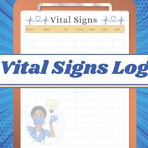 Vital Signs Log ~ Nurse Report ~ CNA Report ~ Vitals ~ Nurse ~ LTC ~ Hospital ~ Report Sheet ~ Skilled Nursing ~ 15 Patient