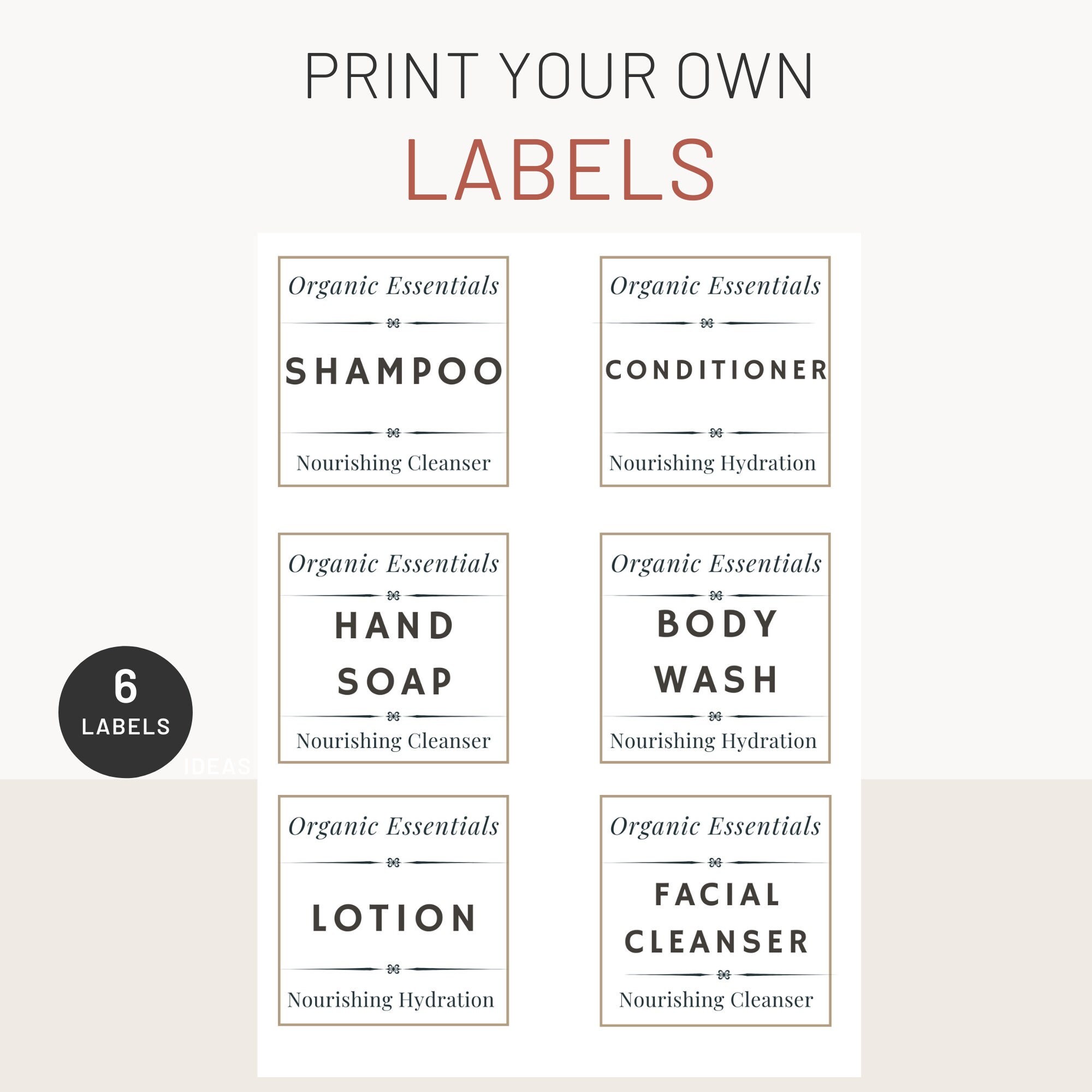 Printable Bath Product Labels Etsy