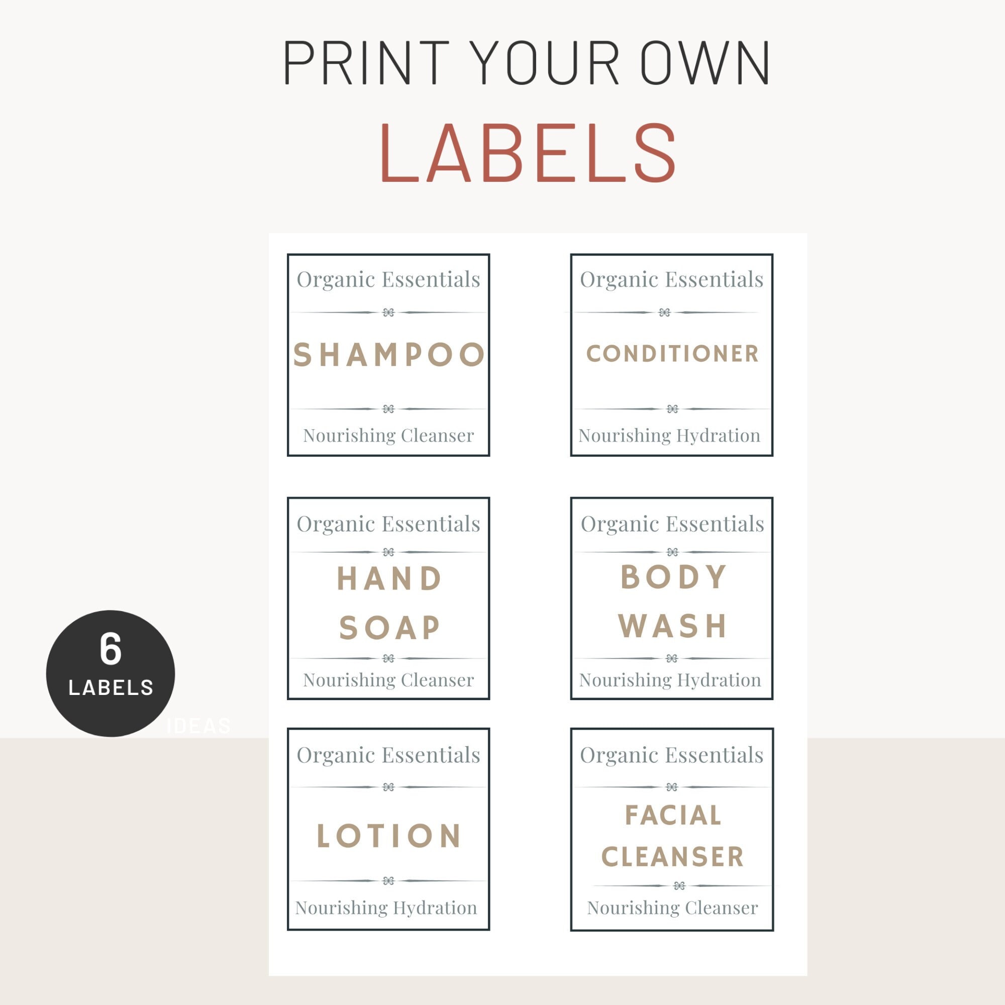 Printable Bath Product Labels Etsy