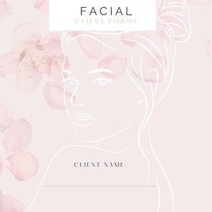 Digital Client forms For Facials Fillable PDF