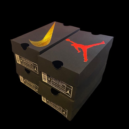 Shoe Party Favor Box Jordan Shoe Cake Topper Party Favor Etsy
