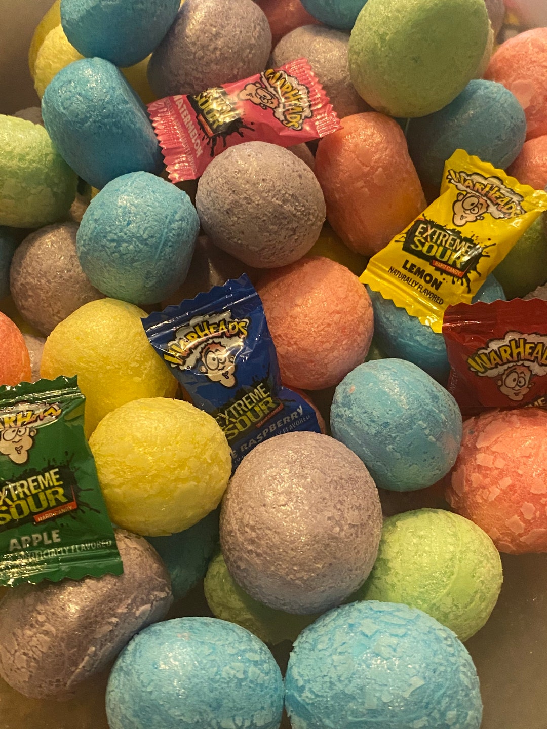 Battle Brains Freeze Dried Warheads Etsy