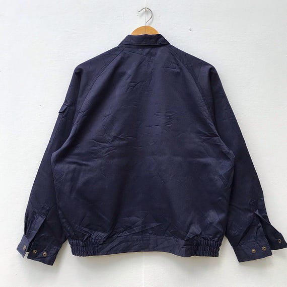70s80s EUROカットオフリメイクワークジャケット Lネイビー ss29