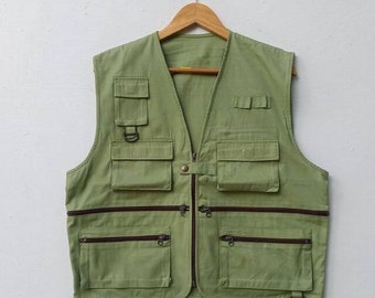Vintage 90s Tactical Vest Multipocket Japanese Brand - Etsy