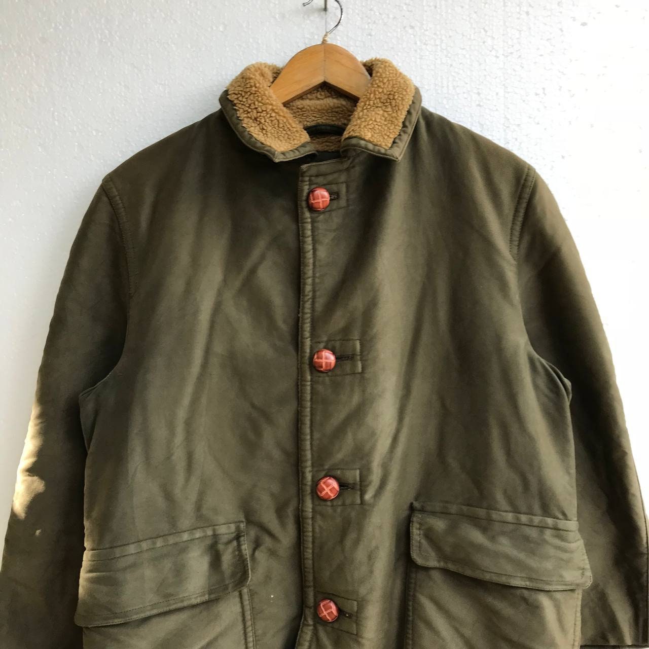 Vintage VAN JAC Japan Coat, 70s-80s Military Style Sherpa Lined