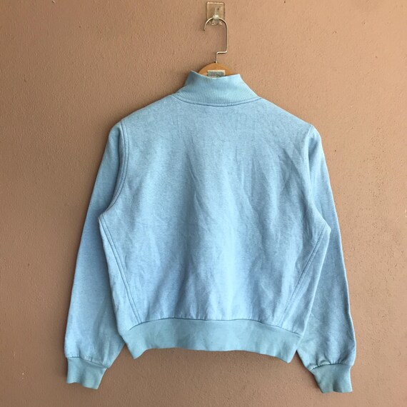 Medium, Vintage 90s Nike Quarter Zip Sweatshirt, Light Blue Fleece