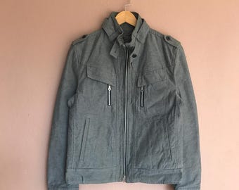 Men's Melrose Motorcycle Jacket, Premium Cotton Biker Jacket, Vintage Style Moto Jacket, Classic Motorbike Gear, Men's Riding Apparel