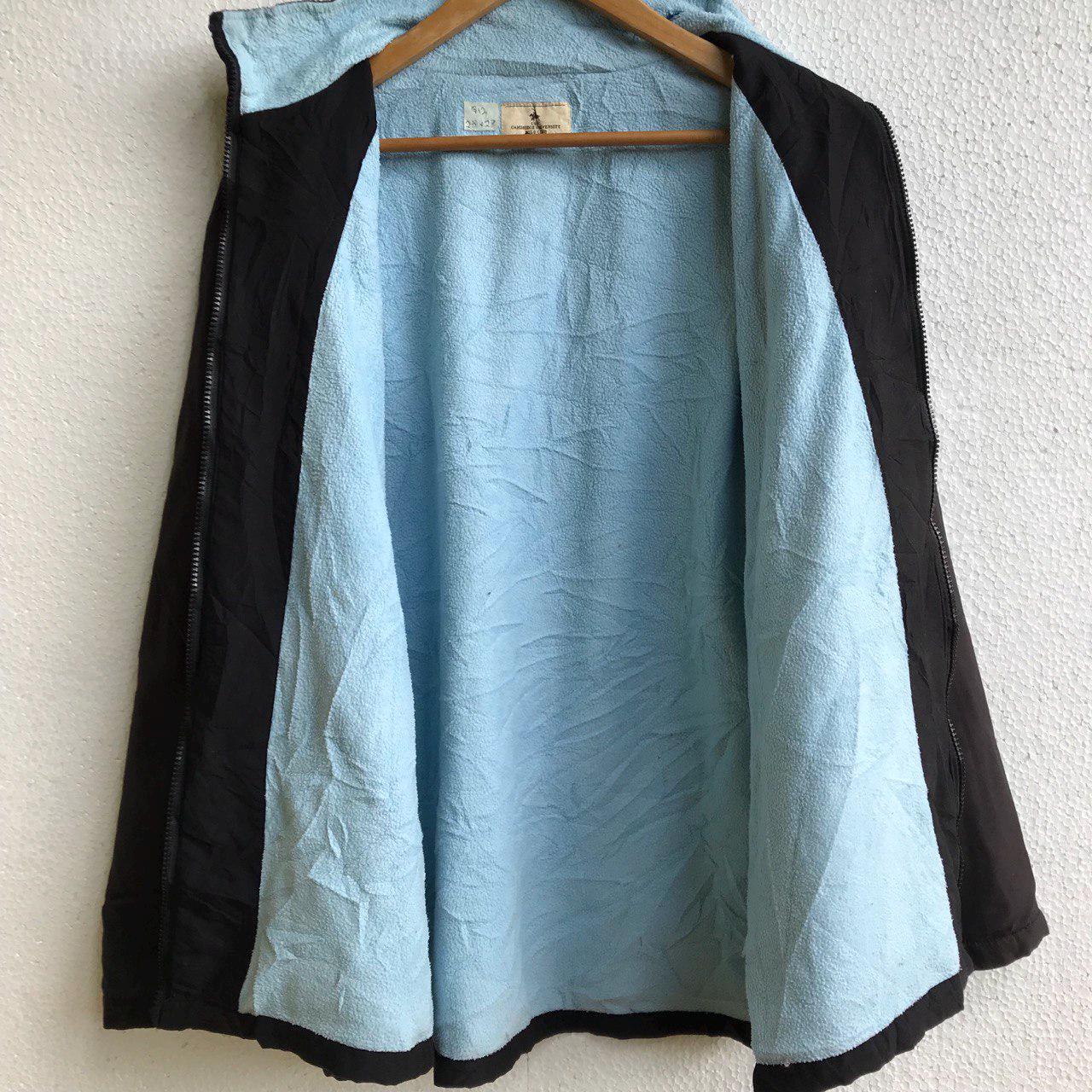 Vintage Cambridge University Polo Club Jacket, Black Windbreaker 