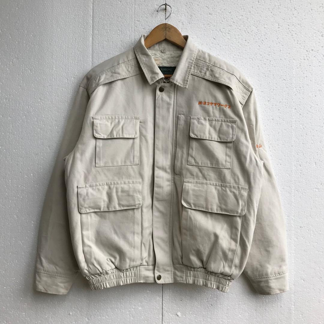 Vintage Japanese Brand Tactical Bomber Jacket, Wool Lined (large