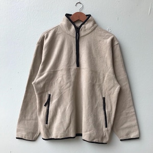 Vintage North Carolina Fleece Jacket Quarter Zip Retro Outerwear, Vintage Clothing 90s Fashion Cozy Jacket Size L