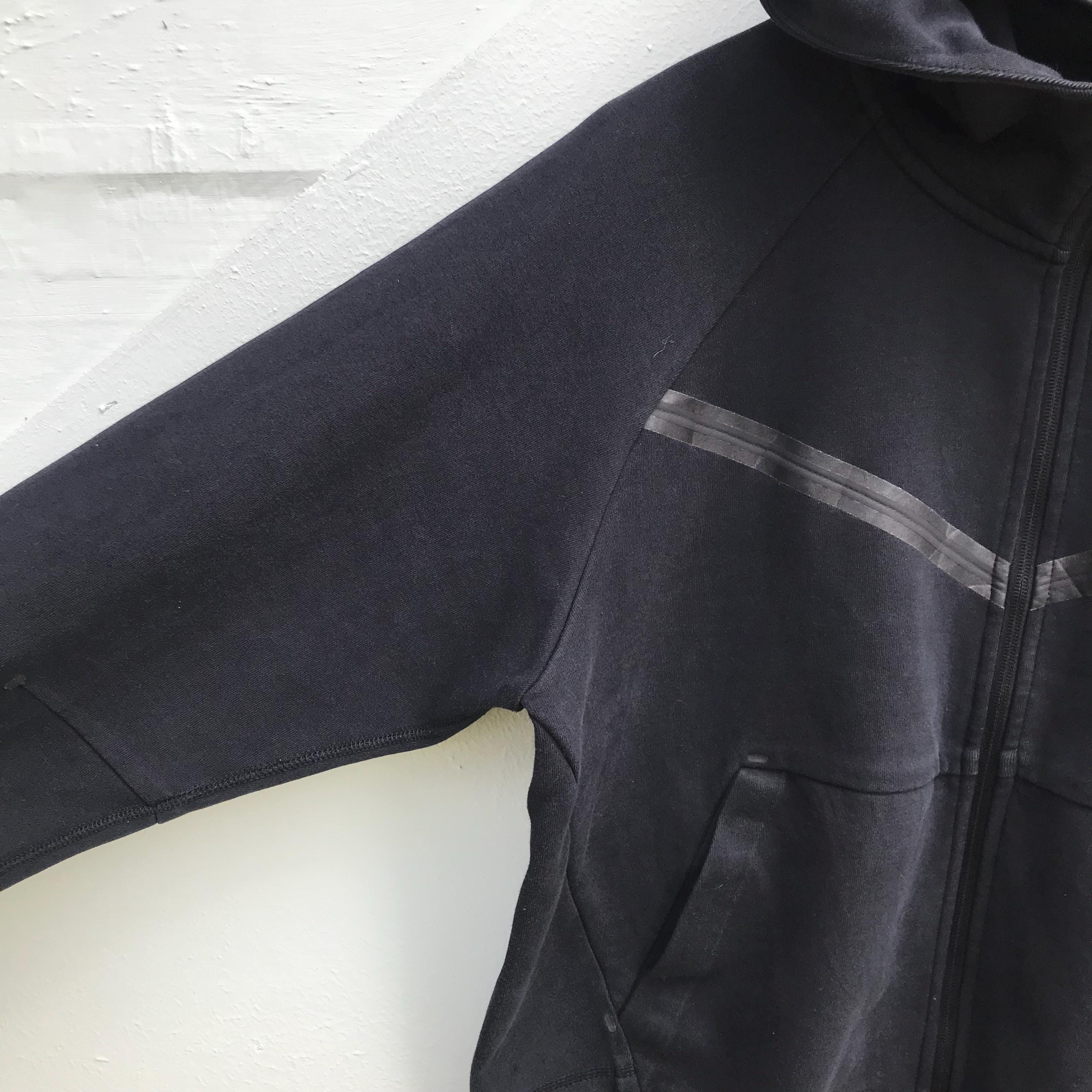Vintage Nike Zip-up Hoodie Black Sweatshirt, Retro Y2K Streetwear