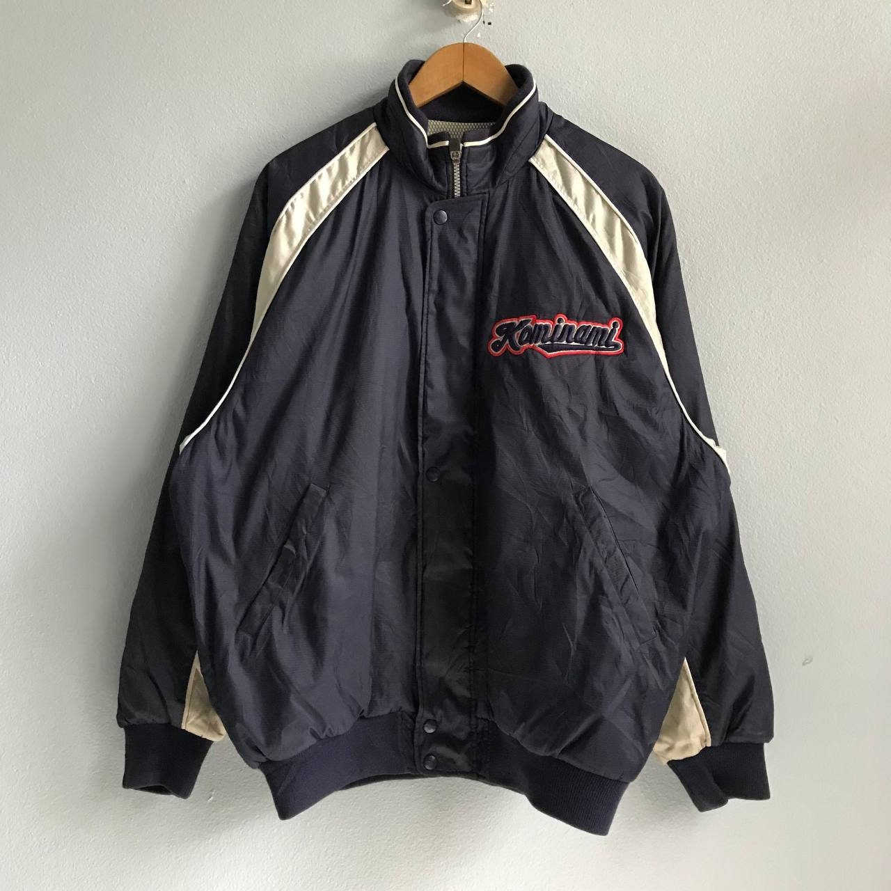 ま*ぐ様 Rawlings ボンバージャケット 青 送料無料!】全7色 7サイズ メンズ ミッションアポロパッチズシン