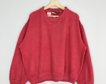 Vintage Le Coq Sportif Crewneck Sweatshirt Großes Logo Le Coq Sportif Pullover Pullover Le Coq Sportif Pullover Rote Farbe Männer Frauen Unisex