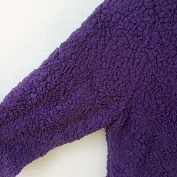 Medium, Roxy Wool Blend Zip-Up Hoodie Jacket, Pur… - image 3