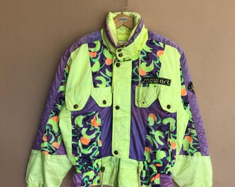 Vintage Lancel Paris Multicolor Jacket With Unique Stitch Logo