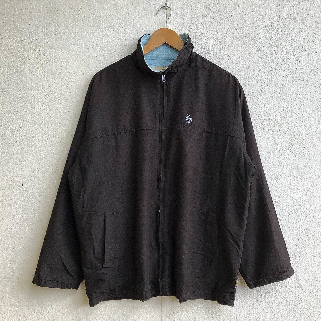 Vintage Cambridge University Polo Club Jacket, Black Windbreaker 