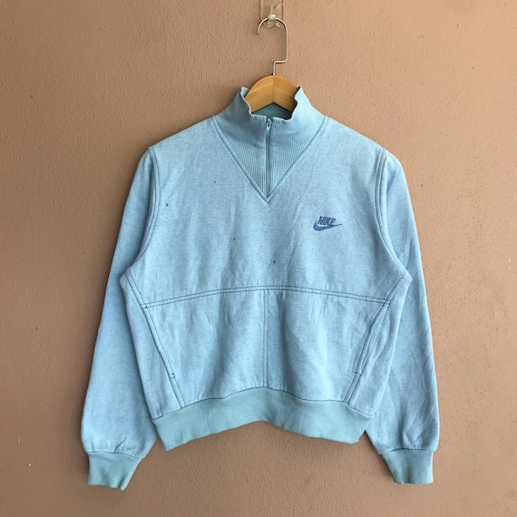 nike vintage sweatshirt light blue