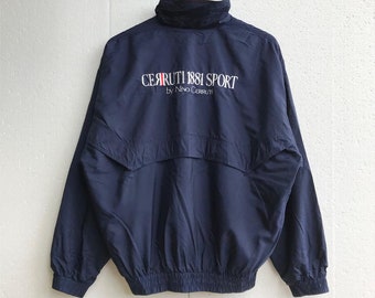 Vintage 90s Cerruti 1881 Sport Windbreaker Jacket Cerruti 1881 Sport Casual Jacket Nino Cerruti 1881 Sportswear Zip up Jacket