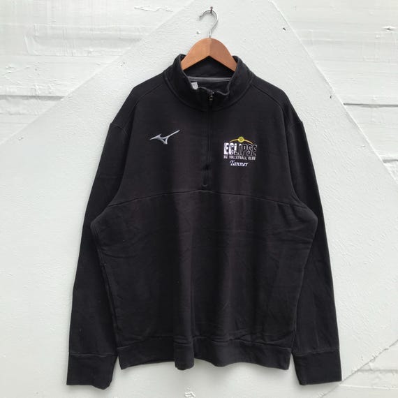 Mizuno Performance XL Pullove, Eclipse Volleyball Club Logo, Black