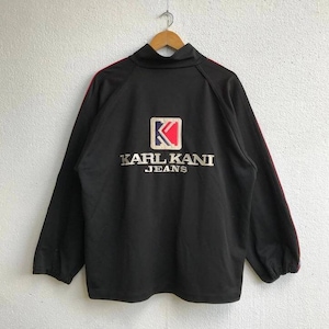 Vintage Karl Kani Jeans Track Jacket Classic Streetwear Elegance Size Large