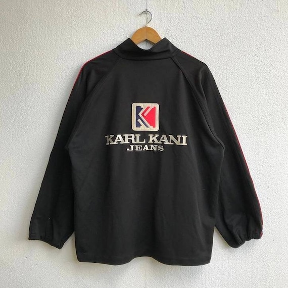 Vintage Karl Kani Jeans Track Jacket Classic Streetwear Elegance 