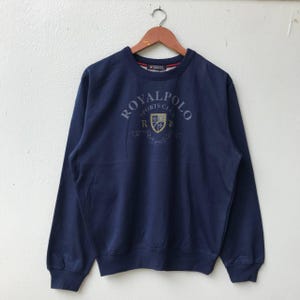 Vintage Royal Polo Sports Club Crewneck Sweater, Vintage Athletic Pullover, Classic Polo Sweater, Comfortable Sportswear, Unisex Casual