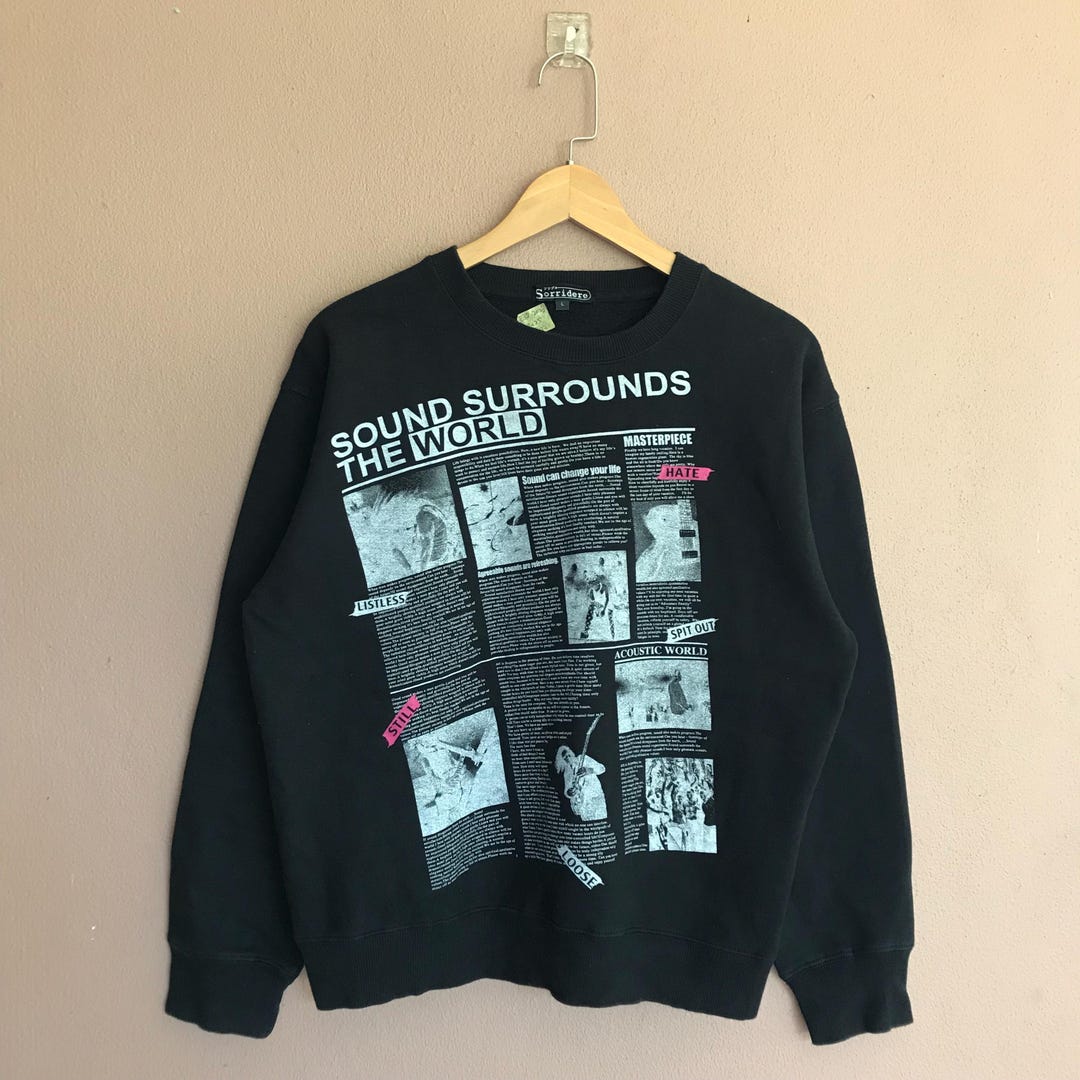 Sorridere Vintage Sweater Black Japanese Brand Retro Style