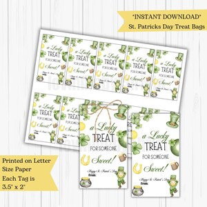St. Patrick’s Day Treat Tag|Lucky Gift Tag|Leprechaun Favor Tag|Good Luck Tag|Irish Party Tags|Digital Download|Classroom Fun|Printable