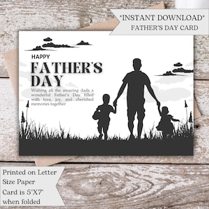 Vatertagsfeier-Einladung | Druckbare Vatertagskarte | Perfekt für Papa, Opa, Ehemann oder Vater Figur | Papas besonderer Tag