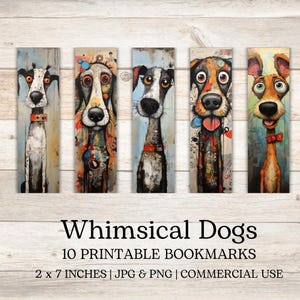 Marcapáginas de perro caprichoso / Divertido estilo de dibujos animados coloridos / Regalo literario único para lectores y amantes de la lectura / Accesorios literarios únicos