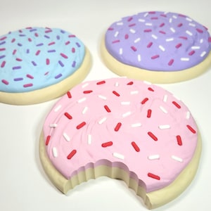 Jumbo 8" Frosted Sprinkle Sugar Cookie Wall Art: Maximalist 3D Food Decor image 6