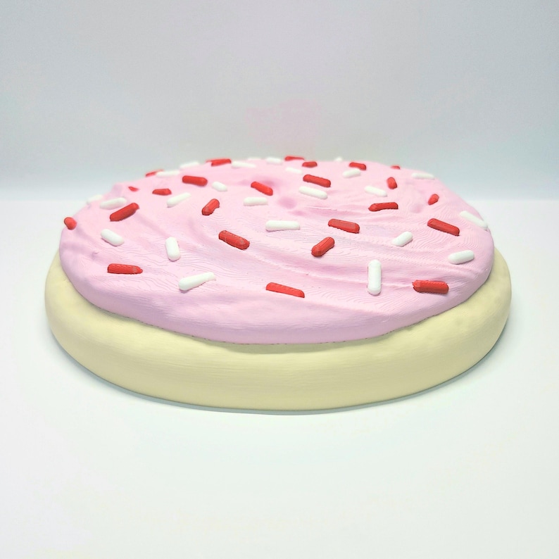 Jumbo 8" Frosted Sprinkle Sugar Cookie Wall Art: Maximalist 3D Food Decor image 4