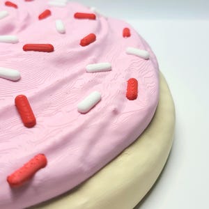 Jumbo 8" Frosted Sprinkle Sugar Cookie Wall Art: Maximalist 3D Food Decor image 5