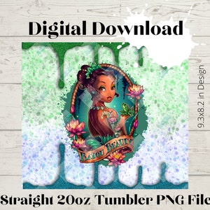 Bayou Beauty- 20oz Skinny Straight Tumbler Wrap high resolution PNG file DOWNLOAD