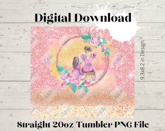 Just like Mom-20oz Skinny Straight Tumbler design High Resolution PNG file DOWNLOAD